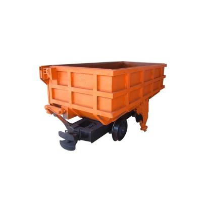 China energy & 0.7/1.2/1.6m Curved Mining Rail Side Dump Car Cast Iron Ore Mining Man Car for sale