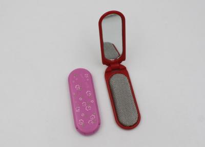 China Professional Mini Travel Makeup Mirrors For Girls With Lint Magic Brush for sale