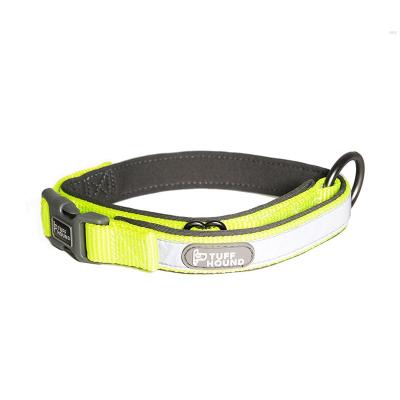 China Four Seasons General Pet Products Reflective Adjustable Outdoor Pet Collar Nylon Material Dog Collar for sale