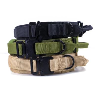 China Reflective High Quality Nylon Outdoor Dog Leash Adjustable Pet Collar Durable Pet Training Collar for sale