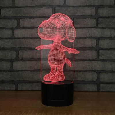China newest 3D acrylic indoor led light, manufacture wholesale night lamp with speaker bluetooth function for sale