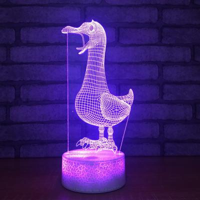 China Acrylic 3D laser led small night light table lamp, Unique and innovative style led table light led light for sale