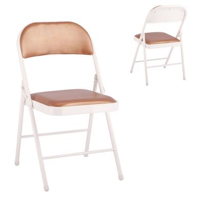 China Eco-friendly Metal Space Saving Living Room Metal Chair Cheap Used Folding Chairs for sale