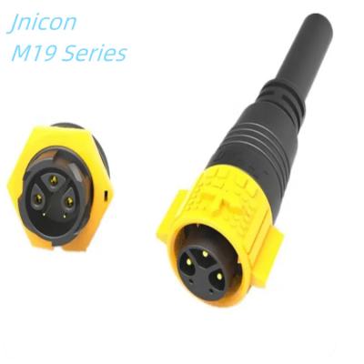China Automotive CE ROHS M12 M16 M19 circular connector 2 3 4 5 6 7 8 9 10 12 pin waterproof circular connector for sale
