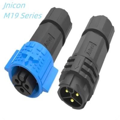 China Automotive IP67 IP68 M19 8 10 12 14 16 Pin Signal Circular Push Locking Waterproof Connector For Led Screen for sale