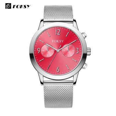 China Custom Luxury Men Wristwatches Logo Movt Quartz Minimalist Watch Water Resistant With Mesh Watch Strap for sale