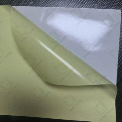 China Waterdicht 60 gram zelfklevend thermisch papier voor labeldruk met laser Te koop