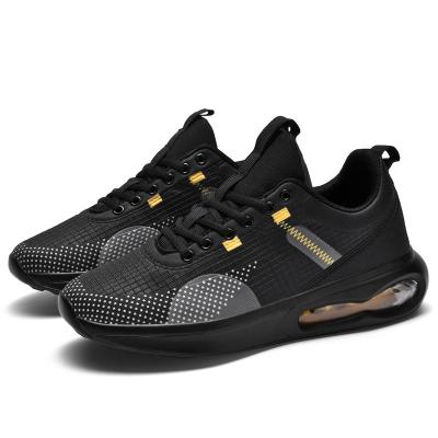 China Cushioning Best Latest Selling Sports Shoes Design For Men 2022 Lowest Price Black Walking Shoes Air Sneakers Wholesale for sale