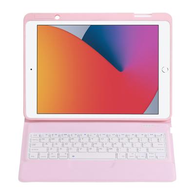 China Wireless For ipad8 10.2 Air3 10.5 Wireless Keyboard Leather Case For iPad Cover With Pen Slot for sale