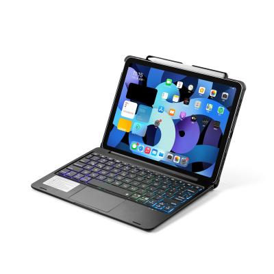 China Radio for iPad Air410.9 Keyboard Wireless Keyboard Case with Colorful Backlit Pen Slot Design for sale