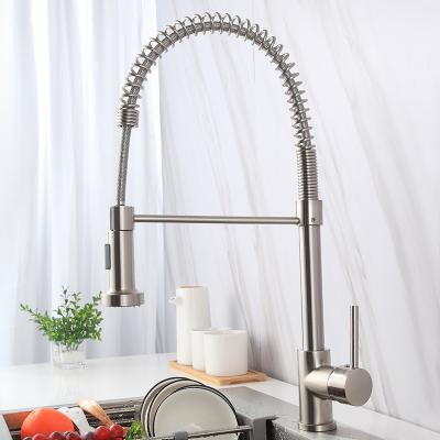 China Sense Faucets Luxury Design Pull Down Kitchen Faucet 8558 Single Hole 360 Degree Kitchen Faucet for sale