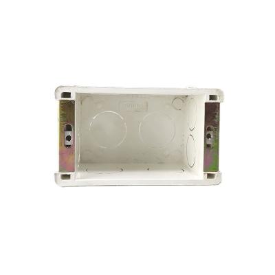 China Residential / General Purpose Plastic American Standard 118 PVC Switch Socket Concealed Bottom Wall Box End Box for sale