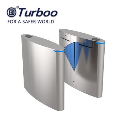 China Sistema retrátil da porta do torniquete da altura da cintura de Barrie RFID da aleta SUS304 à venda