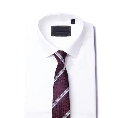China Mens Fashion luxury 100% silk wine neck tie for dress shirt for sale
