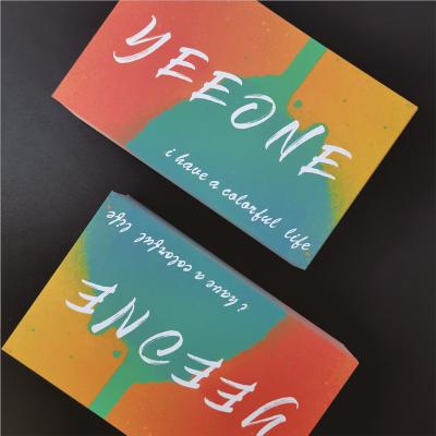 China Metal Holographic PVC Business Card Black Presentation Card Certificate Postcard for sale