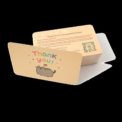 China Customization PVC Business Card Printing Custom Thank You Card Postcard for sale