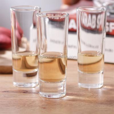 China Hot Selling Mexico High Quality Wine 2 Ounce Long Tequila Glass for sale