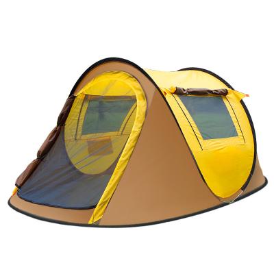 China Automatic Beach Tent Outdoor Pops Up Beach Tent Instant Large Family Hut 1-2 Person Sun Shelter Anti UV for sale