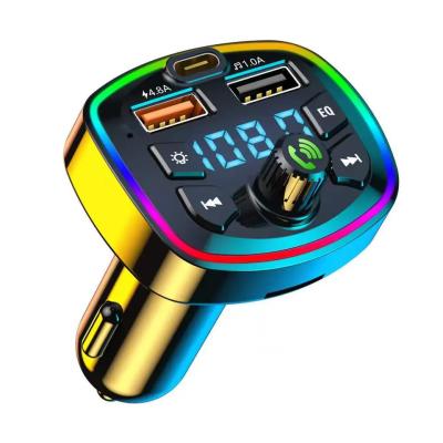 China Dual USB Port Phone Fast Charger BT5.0 Bluetooth-MP3 Player Wireless Fast Charging FM Receiver FM Transmitter PD Car Speed Charging FM Transmitter for sale