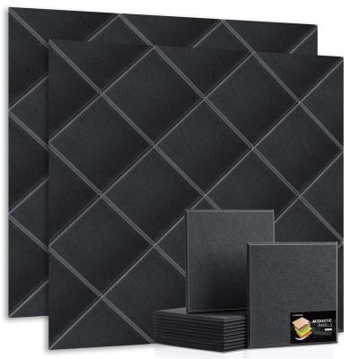 China Modern stylish DIY Polyester Acoustic Panel Fabric Sound-proof Pin Board Indoor Decorative Felt Acoustic panel. for sale