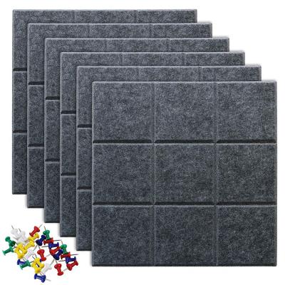 China Modern stylish Customized Size of Polyester Acoustic Panel Fabric Pin Board Indoor Decorative Felt Acoustic panel. for sale