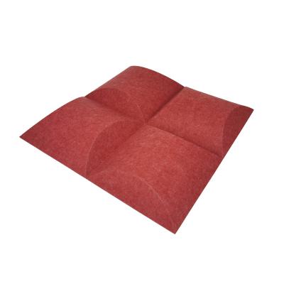 China Highly Effective Sound Absorption Sound absorbing 3D Dune Acoustic Polyester Wall Panels For Hotel Lobby Restaurant for sale