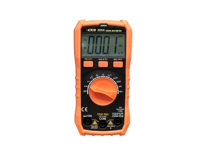 China 6000 Tellingen Industriële Ware Rms Multimeter met Temperatuur Backlight Te koop