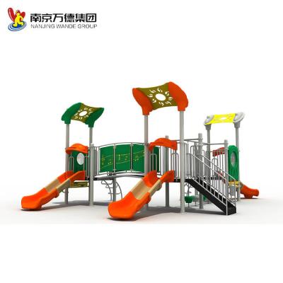 China Modern Park Kids Amusement Park Rides Outdoor Plastic Kids Games Playhouse Slides Playground Playsets Equipment For Daycare for sale