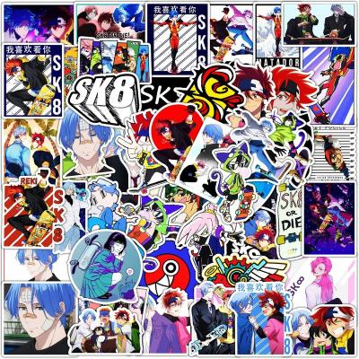 China Decorative Sticker Custom 50pcs Sk8 Graffiti Stickers Balance Car Skateboard Car Decoration Sticker Wholesale for sale