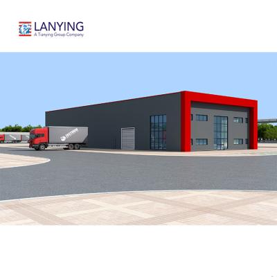 China Modern Building Prefabricated Light Steel Structure Steel Structure Warehouse Workshop And Retaining Wall for sale