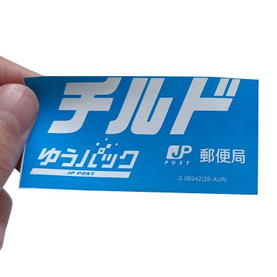 Chine le courant ascendant direct de zèbre de 80mm 40mm marque des autocollants Linerless bleu à vendre
