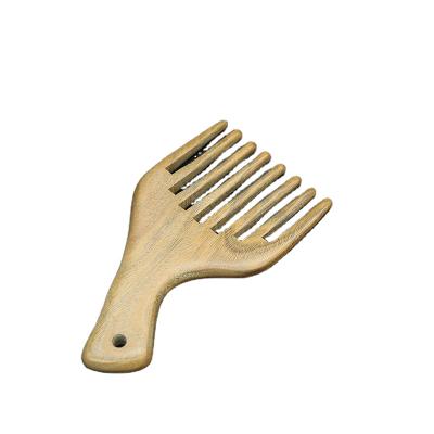 China Green Comfortable Wide Teeth Sandalwood Speed Shaper Comb Brush Selection Comb Popular Running Comb Supplier for sale