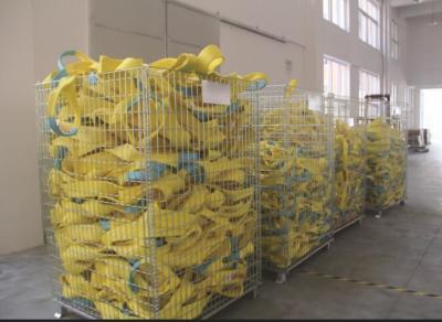 China Estilingue liso do Webbing do poliéster do amarelo dos E.U., 4 olho da polegada ASMEB30.9 para eye o estilingue à venda