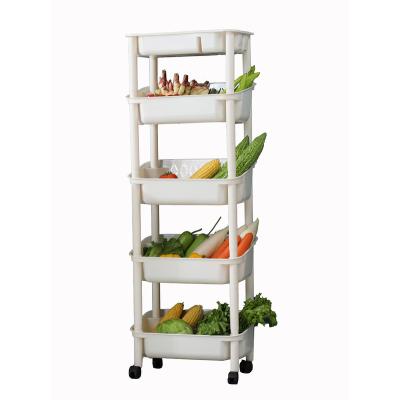 China Hot Selling Stored Easy Assemble Multilayer Kitchen Storage Shelf for sale