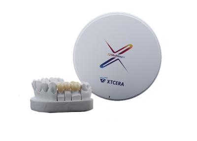 Cina Dischi dentari di biossido di zirconio a più strati di camma 3D di cad per le corone dei ponti in vendita