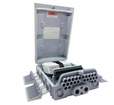 Chine COULEUR de GRIS optique optique extérieure de la boîte de distribution de fibre de noyau de l'ABS 24 de DistributionPC de fibre IP65 à vendre