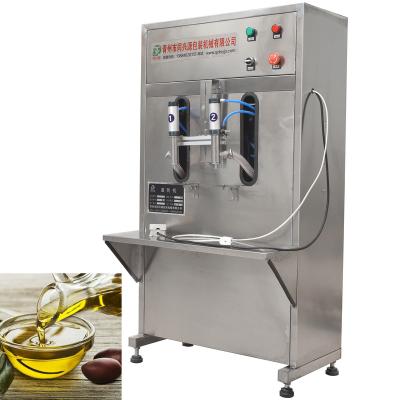 China 200-5000ml Semi-automatic Food Plunger Shampoo Liquid Soap Detergent Filling Machine With 2/4 Heads for sale