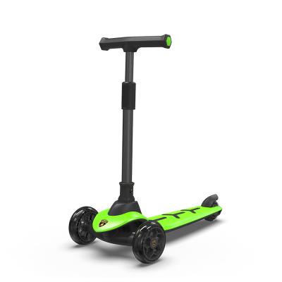 China PU+plastic+metal Lamborghini Easy commute pro three wheel foldable scooter for kids 3 years old and up for sale
