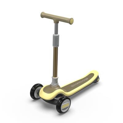 China Height Adjustable Handlebar Child Big Wheel Scooter Foldable Bike Without Pedal for sale