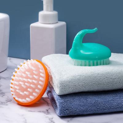 China Cushion Baby Shower Kid Remove Scalp Head Massage Body Brush Silicon Shampoo Dirt Hair Soft Deep Cleansing Brush for sale