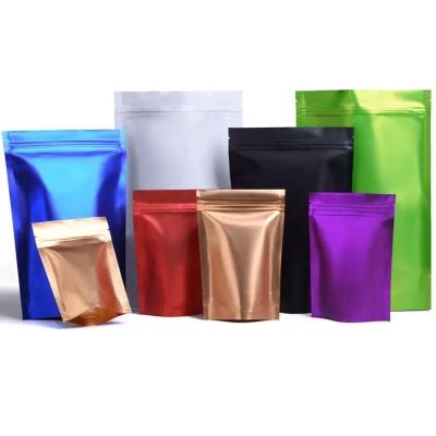 Κίνα Χρωματιστά μεταλλικά φύλλα Stand Up Zipper Bag Glossy Matte Zipper Pouch Packaging Bags προς πώληση