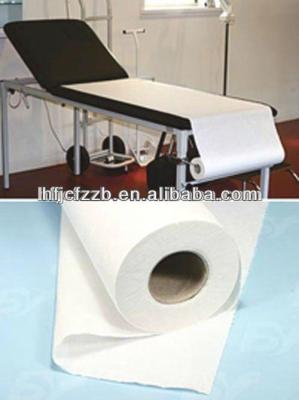 China Tissue+PE Examination Bed Paper Roll / Nonwoven Combination Roll And Couch Rolls for sale