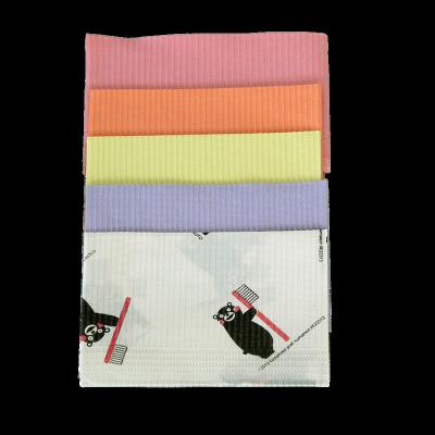 China PE and Paper Disposable Apron Dental Bibs for sale