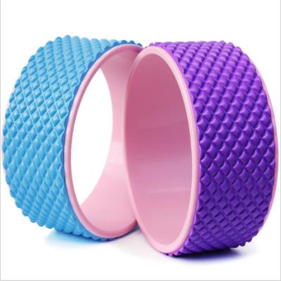 China Factory direct sales yoga sports custom pilates circle stretch wheel roller gym exercise yoga wheel for sale