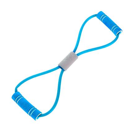 China Easy To Clean High Quality Fitness Equipment Back Chest Expander Yoga Figure 8 Gather For Training Arm Band Ba for sale
