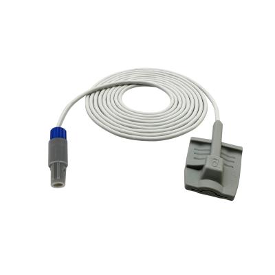 China Conector pin reutilizable compatible del sensor 6 del adulto Spo2 extremidad suave de 40 grados en venta