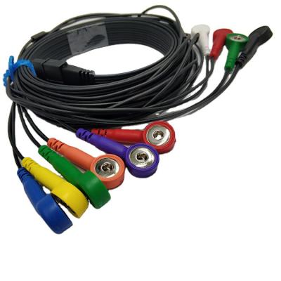 Κίνα Schiller Ecg Holter αιφνιδιαστικό TPU σακάκι 10 μολύβδου καλωδίων συμβατό κράτος-12 μπλε προς πώληση