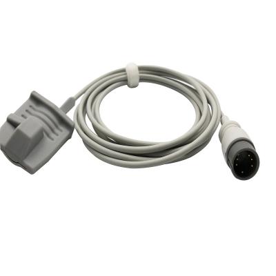 China Conector pin redondo 6 3M del sensor del adulto spo2 del cable de Zoncare Hwatime TPU en venta