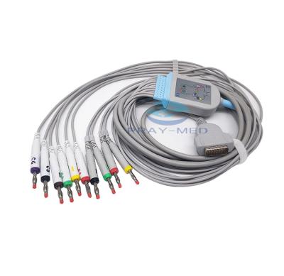 Cina Cavo del ekg del cavo 10lead di elettrocardiogramma di GE Marquette con la banana 4,0 2029893-001 con TPU in vendita