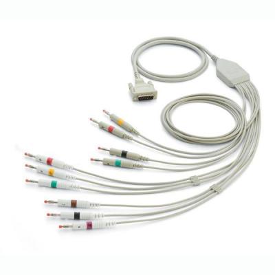 Cina Mortara Eli ECG/diametro di pizzico/arraffone 5.0mm di PIN cavo 15 di elettrocardiogramma in vendita